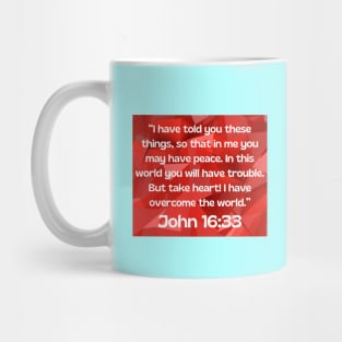 Bible Verse John 16:33 Mug